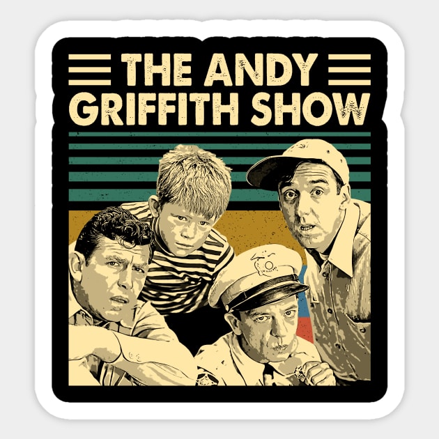 Funny Griffith Show Vintage Sticker by Anthropomorphic